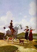 Wilhelm von Kobell Riders on Lake Tegernsee China oil painting reproduction
